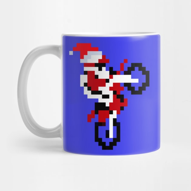 Excite Bike Christmas by TommySniderArt